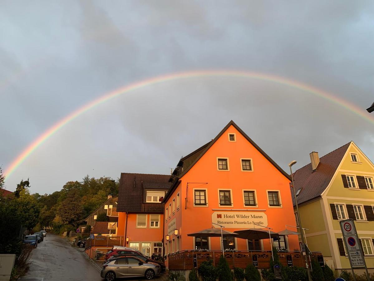 Hotel Wilder Mann Feuchtwangen Bagian luar foto